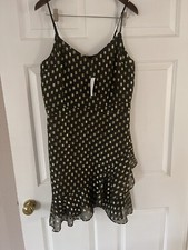 NWT BANANA REPUBLIC STRAPPY RUFFLES DRESS  SIZE 12 TALL