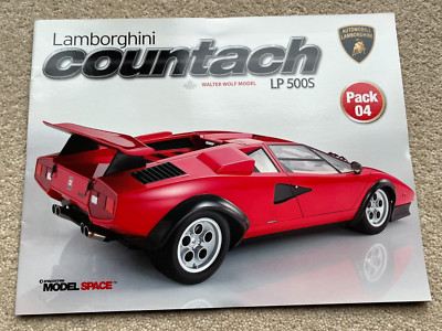 4 Stück Magazin Deagostini Lamborghini Countach Walter Wolf Modell LP500S