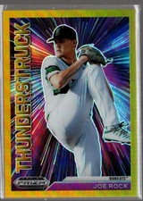 2021 Panini Prizm Draft Picks Thunderstruck Prizms Gold #15 Joe Rock /10