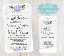 You Print Party, Wedding Invitation, Wedding Party, Digital File
