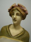 AMPHORA ART NOUVEAU STATUE No. 5112 LADY WITH BOWL AUSTRIA CZECHOSLOVAKIA — photo 9