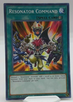 Yugioh Resonator Command ETCO-EN062 Common 1st Edition - NM/M