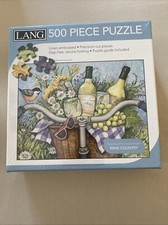 Lang 500 Piece Puzzle Wine Country Garden Cheers New Unopened Sealed