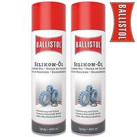 2X Ballistol Silikon-ÖL Spray Spezialschmierung Schmierung Kunststoffe 400Ml