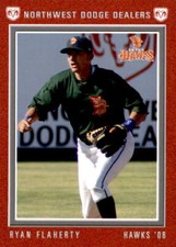 2008 Boise Hawks Grandstand #9 Ryan Flaherty Portland Maine ME Baseball Card