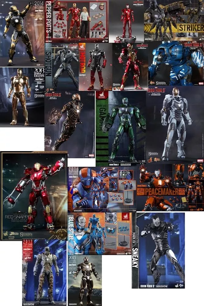 Hot toys iron online man all suits