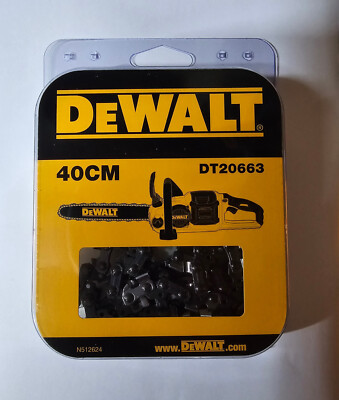 DEWALT DT20663 -QZ Sägekette für 54V Akku Kettensäge DCM575N Ersatz kette 40cm
