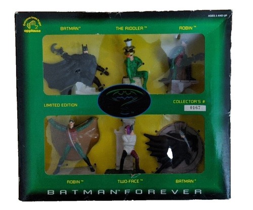 Batman Forever Ltd Ed. Set of 6 Figures Batman Robin Two-Face