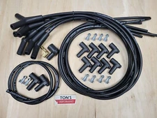 Ton's 135* 8mm Silicone Spark Plug Wires Universal Chevy GM HEI distributor