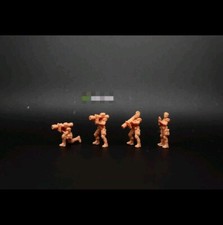 1/72 Modern American Girl Heavy Weapon Anti-Tank Squad 4Pc Person Plain Soldier