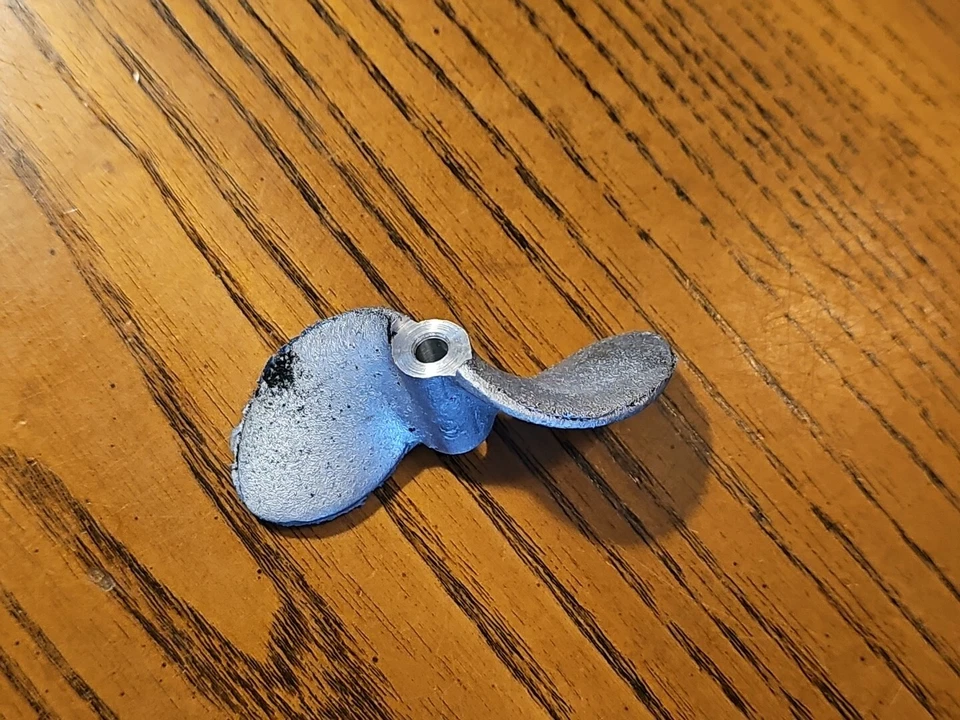 2 Blade Cast Aluminum Prop 70mm Diameter RC Boat Propeller  - Image 2 of 3