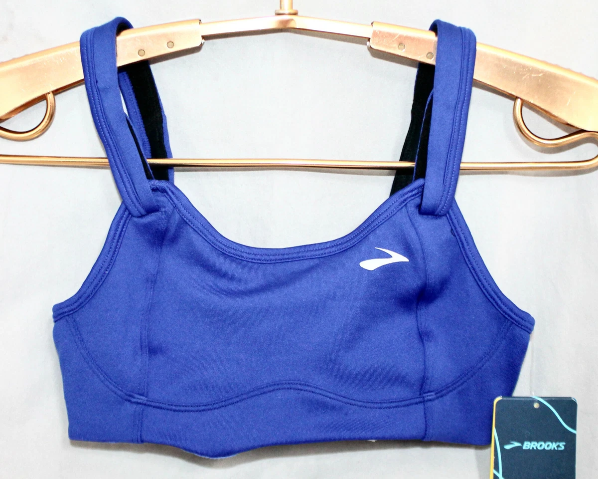 New BROOKS Fiona Sports Bra 350064-419 Women's 30C Cobalt Blue