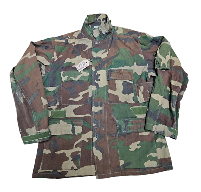 Genuine US Aircrew M81 Woodland Camo Combat Shirt Size Medium