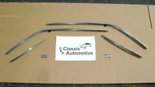 Roof Rail Stainless Trim Weatherstrip Channels 67 Camaro Firebird 6pc set