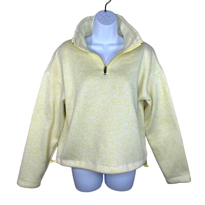Small Thread And Supply Yellow Fleece Jacket Long Sleeve Pullover 4 6 Casual