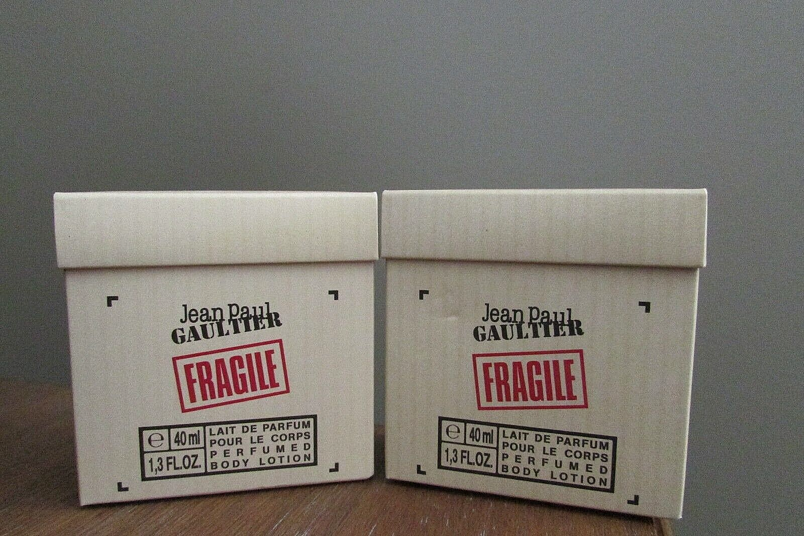 2x Jean Paul Gaultier Fragile Perfumed Body Lotion 1.3 fl oz New Discontinued