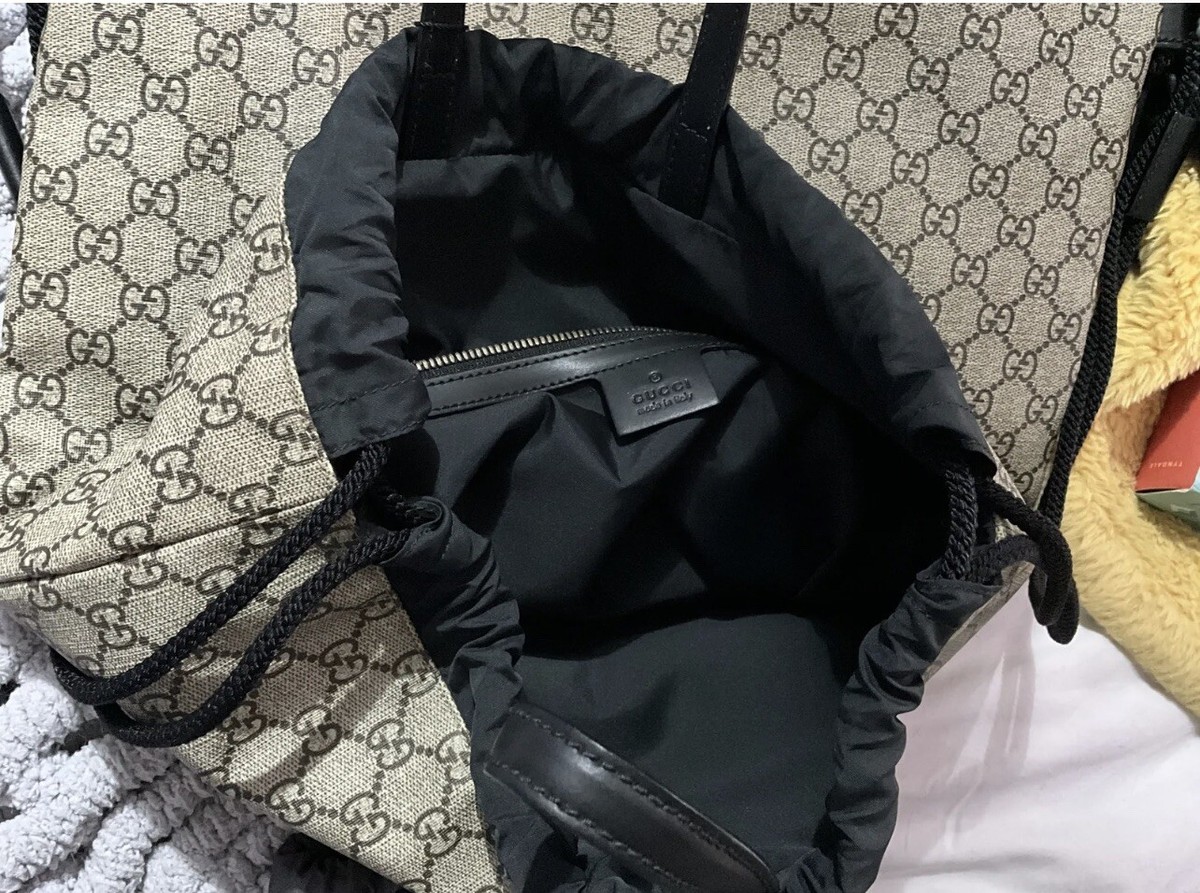 Mens gucci angry cat backpack Gucci Angry Cat canvas messenger bag - Black|4738869AY2T8666 main image 3