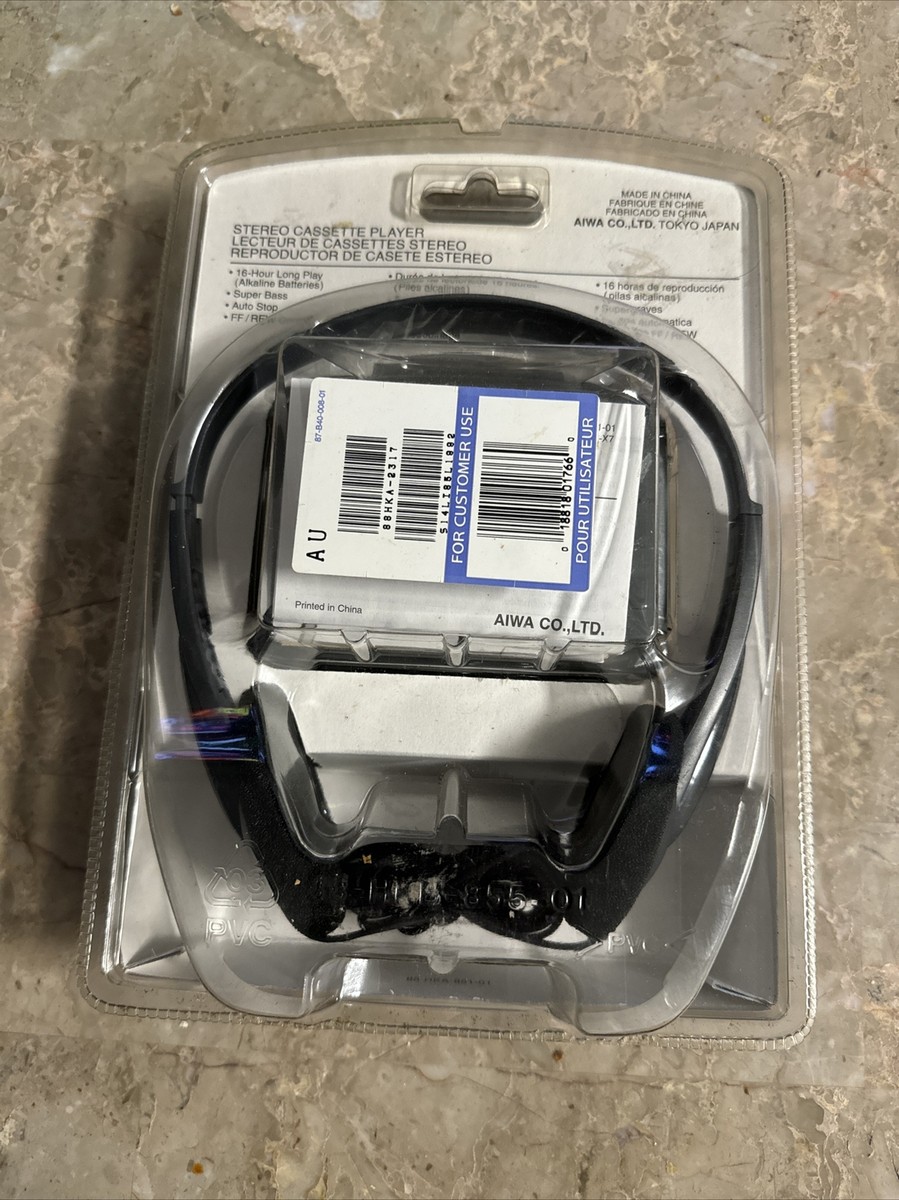 AIWA Walkman HS-PS181 Stereo Radio Cassette Tape Player w/ HP-M028
