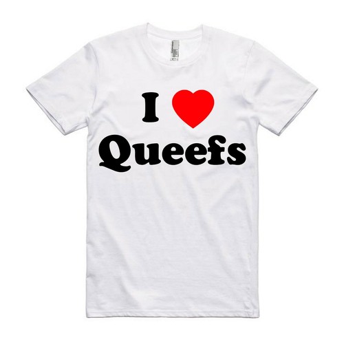 I Heart Queefs Funny T Shirt - Rude 
