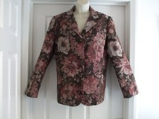 D. Womens Size 12 Jacket Ladies Work Summer Winter Smart Formal Floral Casual