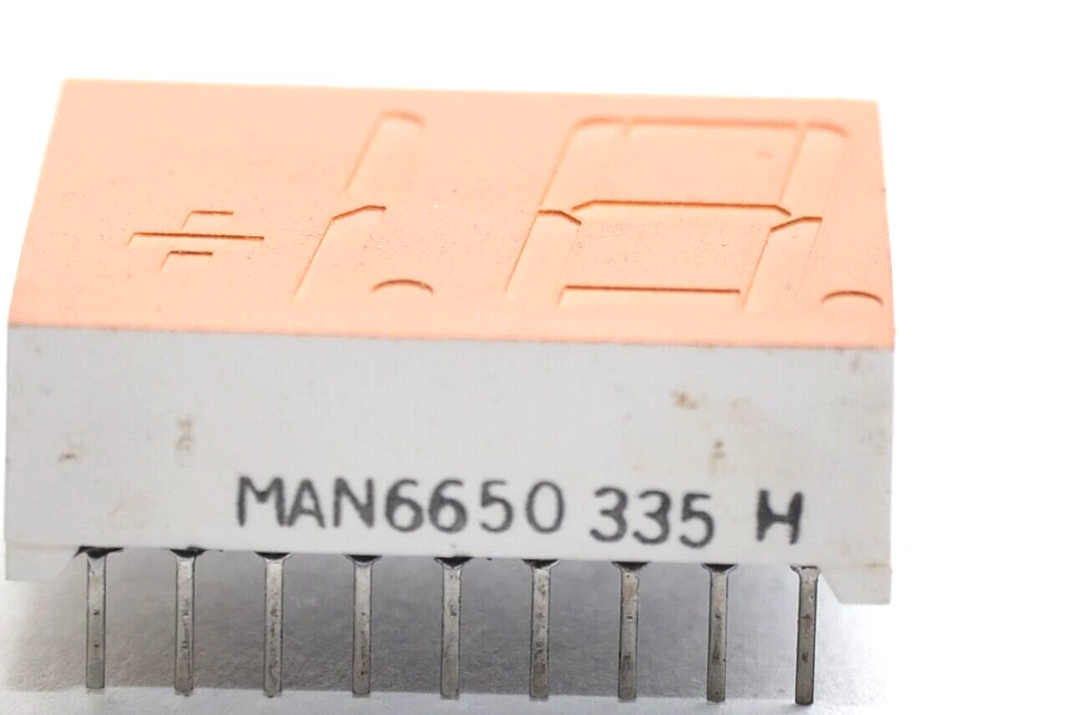 1+1/2 Digit 7-Segment-Anzeige Typ MAN6650, Orange, 630 nm / 14mm, LED-Display - Image 2 of 4