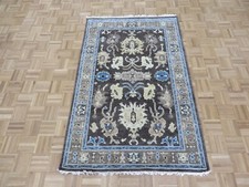 4'1 x 6'2 Hand Knotted Chocolate Brown Modern Oushak Oriental Rug G13101