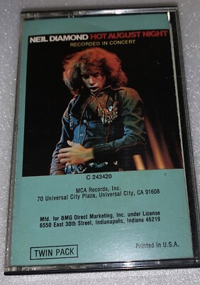 Neil Diamond Hot August Night Cassette 1972