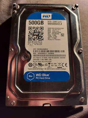 Fully Tested Good 500GB Western Digital WD5000AZLX SATA 3.5'' HDD Hard Disk Drive