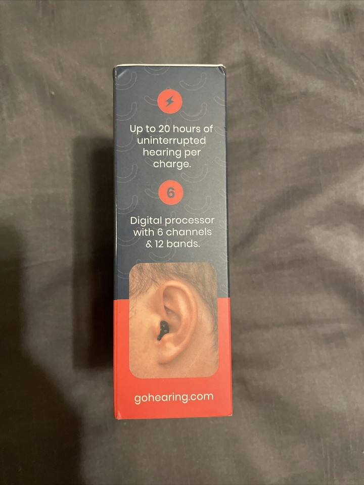 Go Hearing Go Prime Rechargeable OTC Hearing Aids with Charging