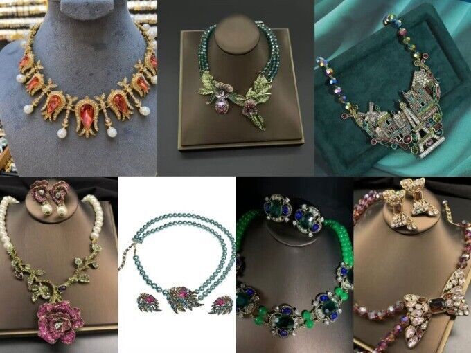 Retro fashion personality exquisite multicolor beautiful colorful necklace