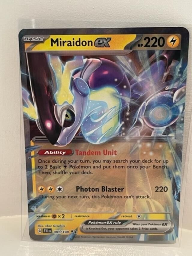 Pokemon : SV SCARLET & VIOLET MIRAIDON ex 081/198 ULTRA RARE