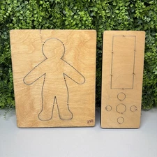 2 Ellison Educational Accucut Jumbo Person and U.S. Money Die 9.75"/5" x 11.75"