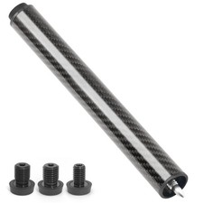 Pool Cue Extension with 3 Bumpers Carbon Fiber Billiard Cue Extender Pool Cue...