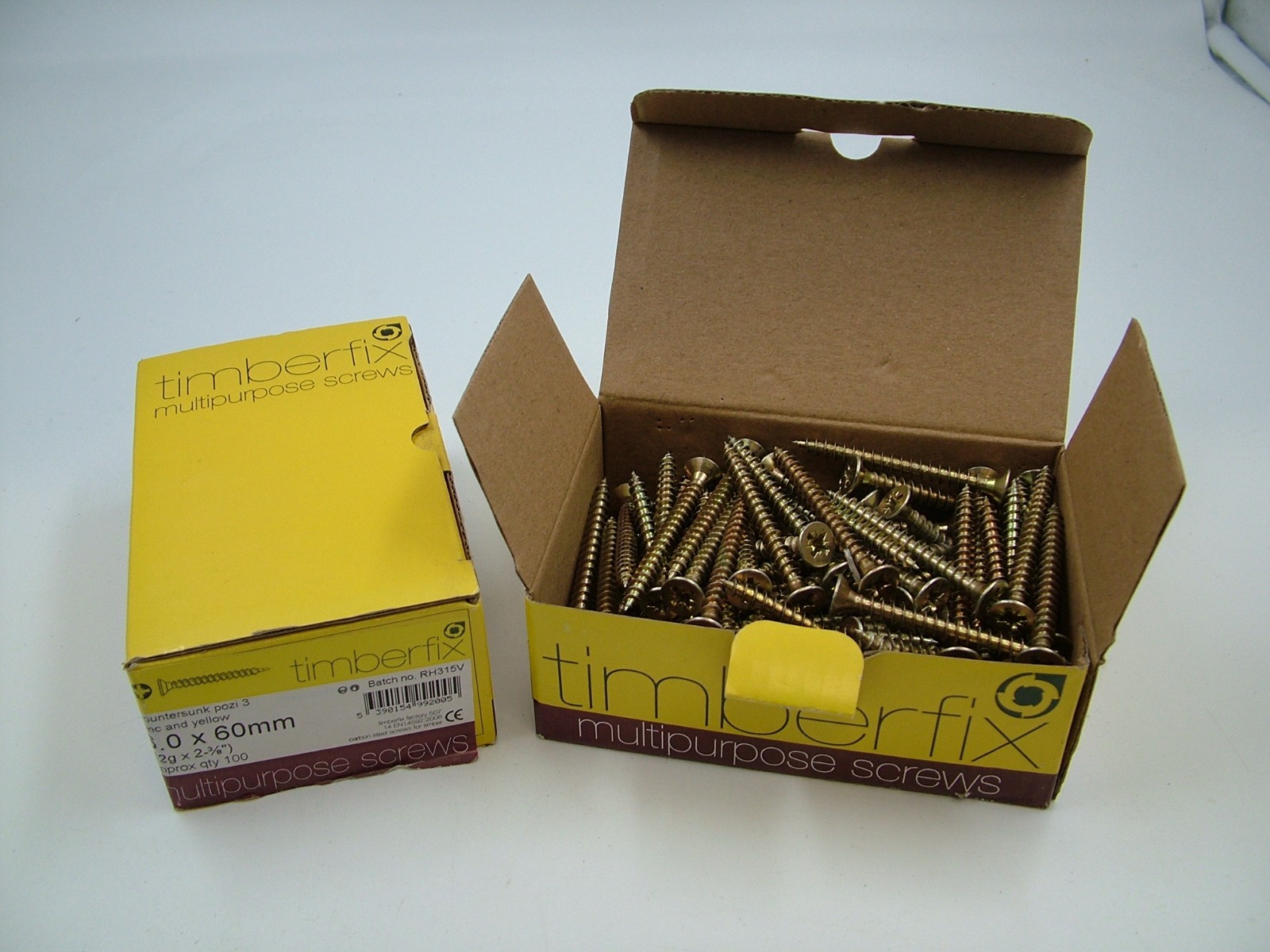 Chipboard chippy screws multi purpose screws 200 pack 6.0x60mm Pozi Countersunk