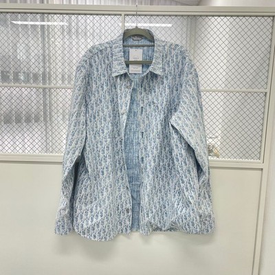 Dior Christian Long Sleeve Denim Shirt 123436423