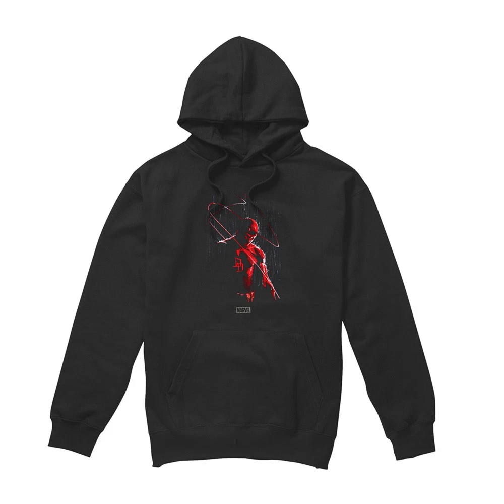 Marvel Daredevil Rain Sudadera con Capucha Unisex S-2XL, Negra
