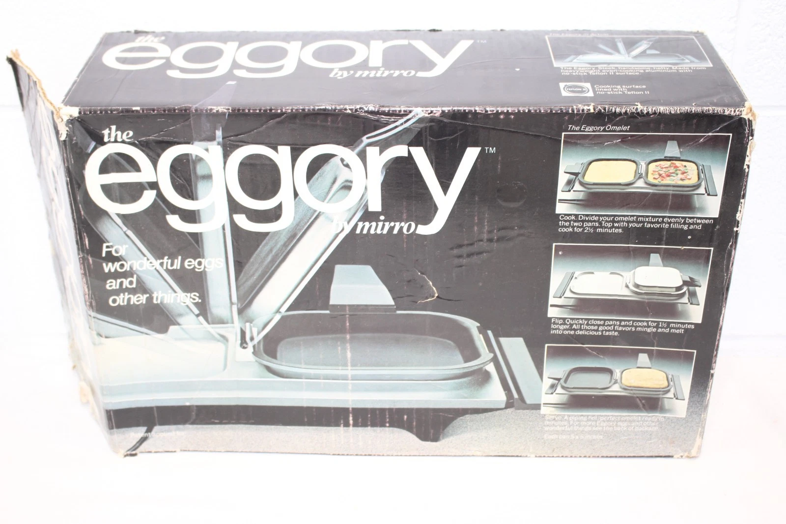 Vintage Mirro The Eggory Egg Cooker Griddle lightly used, RARE! in box! guc!
Opens in a new window o