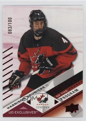 2024 Team Canada Juniors Pride of the Program Exclusives Harrison Brunicke 0yo8