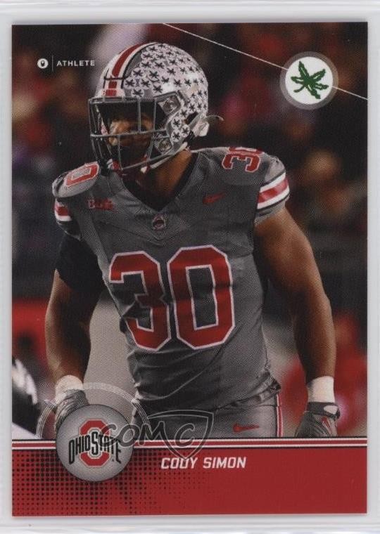2024 Onit Athlete Ohio State Buckeyes Cody Simon #B-22 0ae