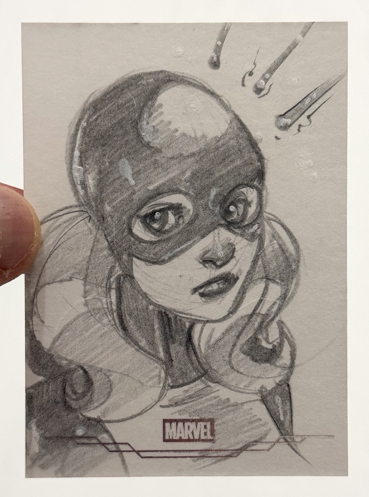 Jessica Hickman Marvel 2025 Topps Chrome Studios Sketch Card trading card — raw and PSA graded price guide