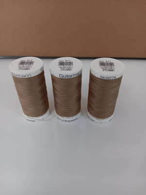 3- Spools Gutermann Thread Dove/Beige 274yard Spools ,100% Polyester  #511 New