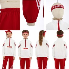 Kids Outfit Training Sweatsuit Party Costume Street Set And Headgear Sportswear