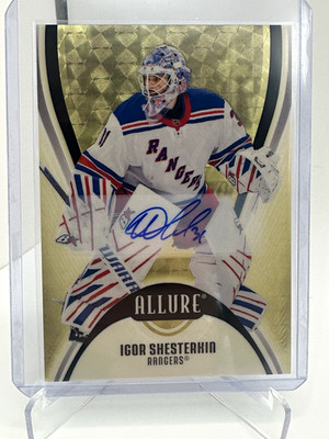 2025-26 Upper Deck Allure Igor Shesterkin Rangers Golden Treasures Auto 1/1
