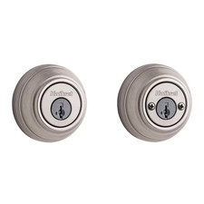 Kwikset 985 15 SMT Double Cyl Deadbolt SmartKey Satin Nickel Keyed both side