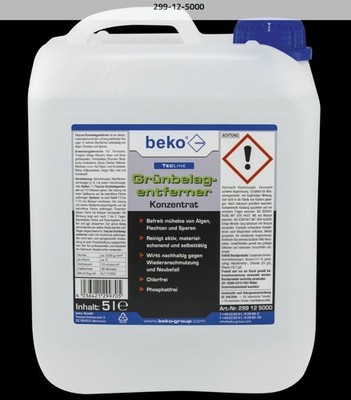 Beko TecLine Grünbelagentferner -Konzentrat- 5 l Kanister 299 12 5000