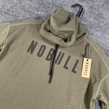 NoBull Hoodie Sweatshirt Womens XS Green Long Sleeve CrossFit Gym Casual New