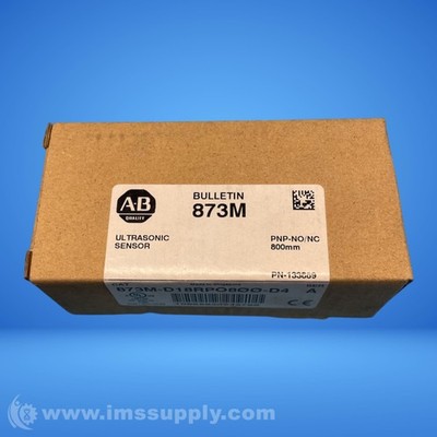 Allen Bradley 873M-D18RPO800-D4 Sensor, Ultrasonic, 873M FNOB