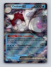 Cetitan ex 065 2025 Pokemon Destined Rivals Double Rare Card NM+ (b)