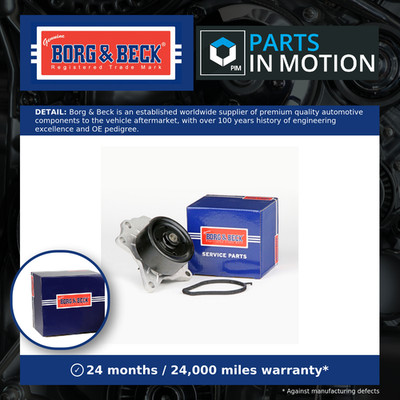 Water Pump BWP2249 Borg & Beck Coolant 1610040110 1610080005 Quality Guaranteed