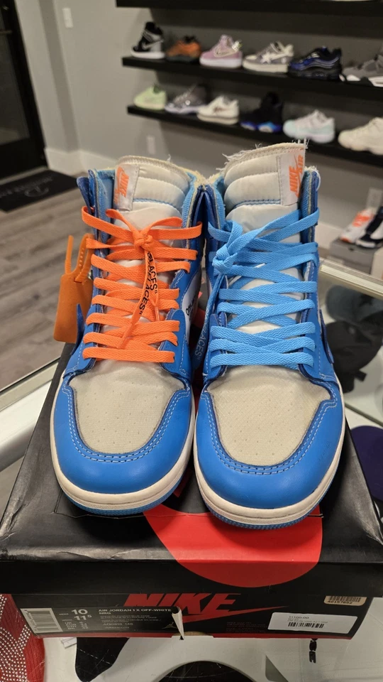 Size 10 - Jordan 1 Retro OG x Off-White High UNC - Image 2 of 4